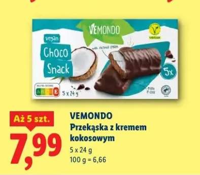 Przekąska z kremem kokosowym