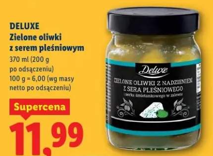 Zielone oliwki z serem pleśniowym