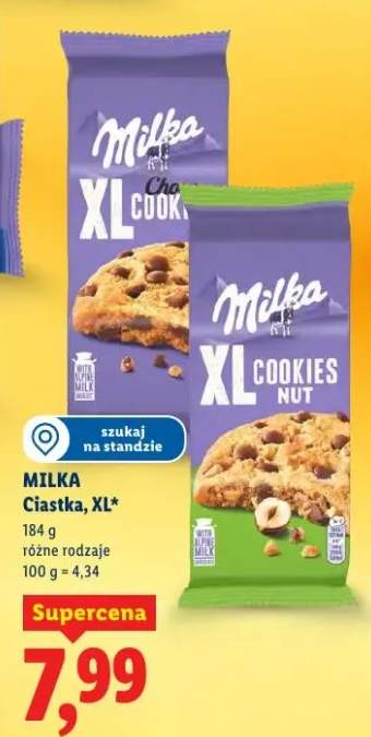 Ciastka XL różne rodzaje