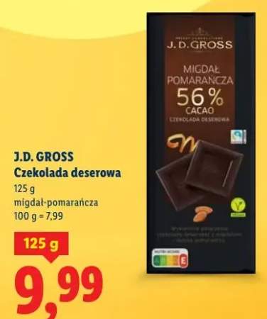 Czekolada deserowa migdał-pomarańcza