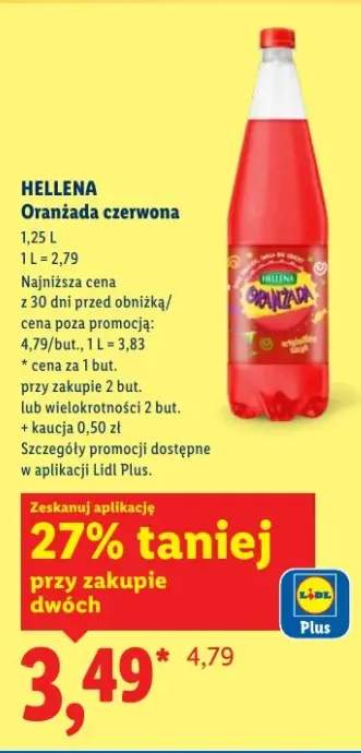 Oranżada czerwona Hellena