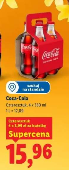 Napój Coca-Cola czterosztak