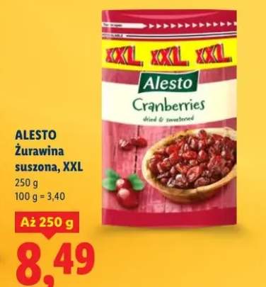 Żurawina suszona, XXL