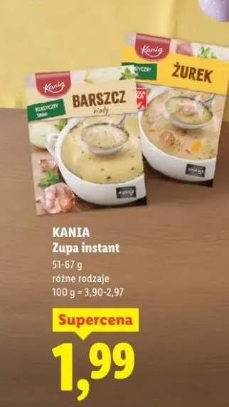 Zupa instant różne rodzaje