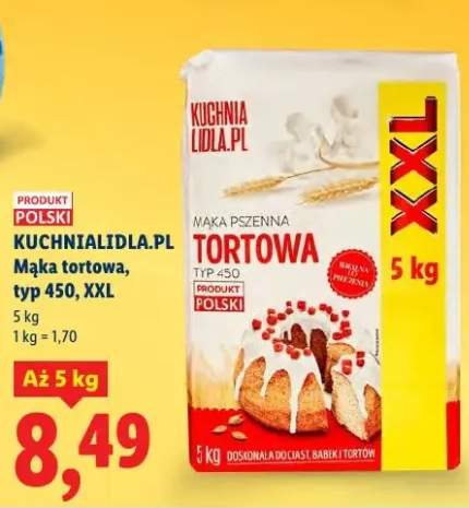 Mąka tortowa, typ 450, XXL