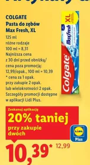 Pasta do zębów Max Fresh, XL różne rodzaje