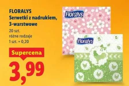 Serwetki z nadrukiem, 3-warstwowe