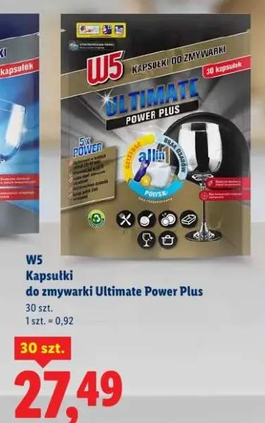 Kapsułki do zmywarki Ultimate Power Plus