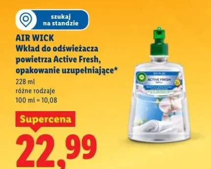 Wkład do odświeżacza powietrza Active Fresh, opakowanie uzupełniające
