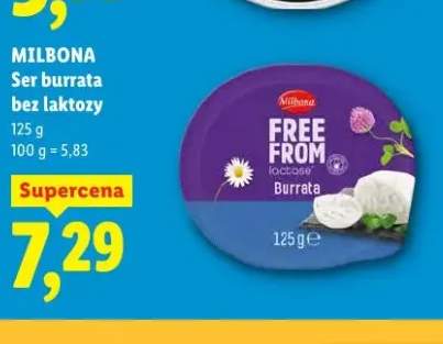 Ser burrata bez laktozy