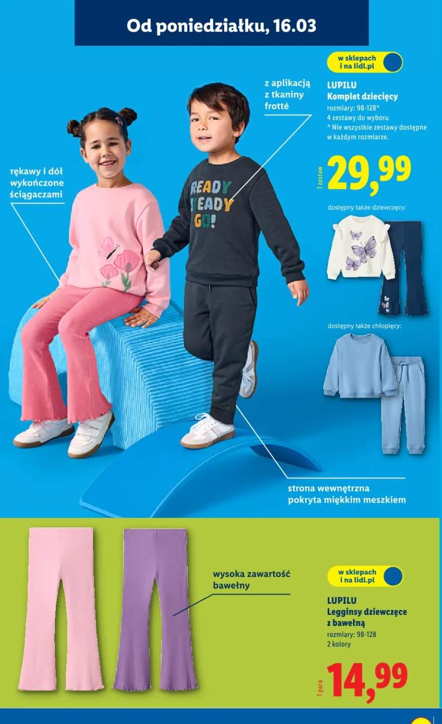 Legginsy dziewczęce z bawełną