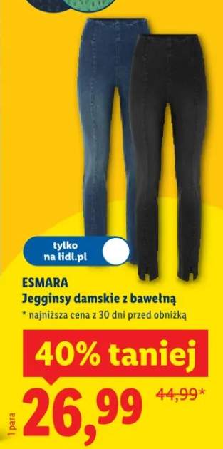 Jegginsy damskie z bawełną