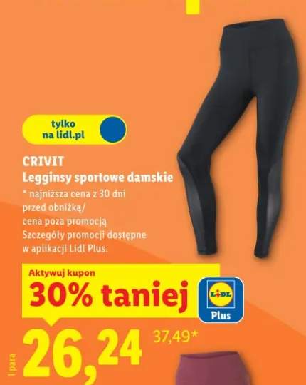 Legginsy sportowe damskie