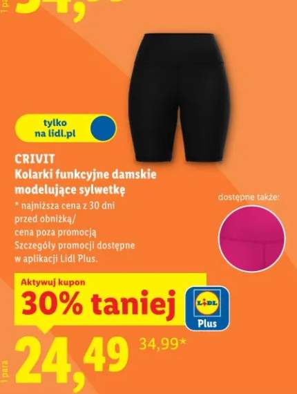 Kolarki funkcyjne damskie modelujące sylwetkę