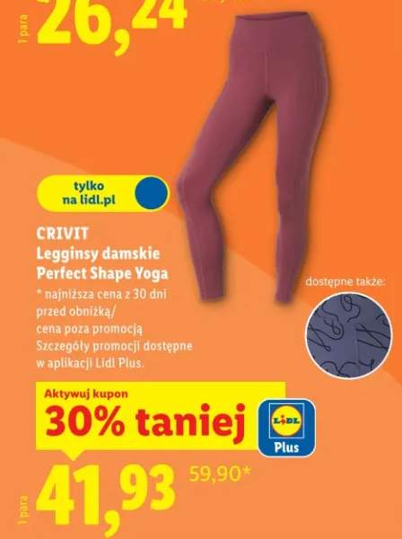 Legginsy damskie Perfect Shape Yoga