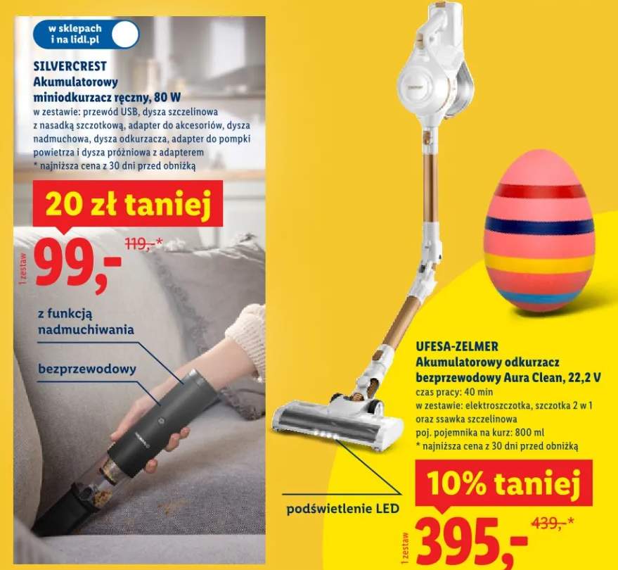 Akumulatorowy odkurzacz bezprzewodowy Aura Clean