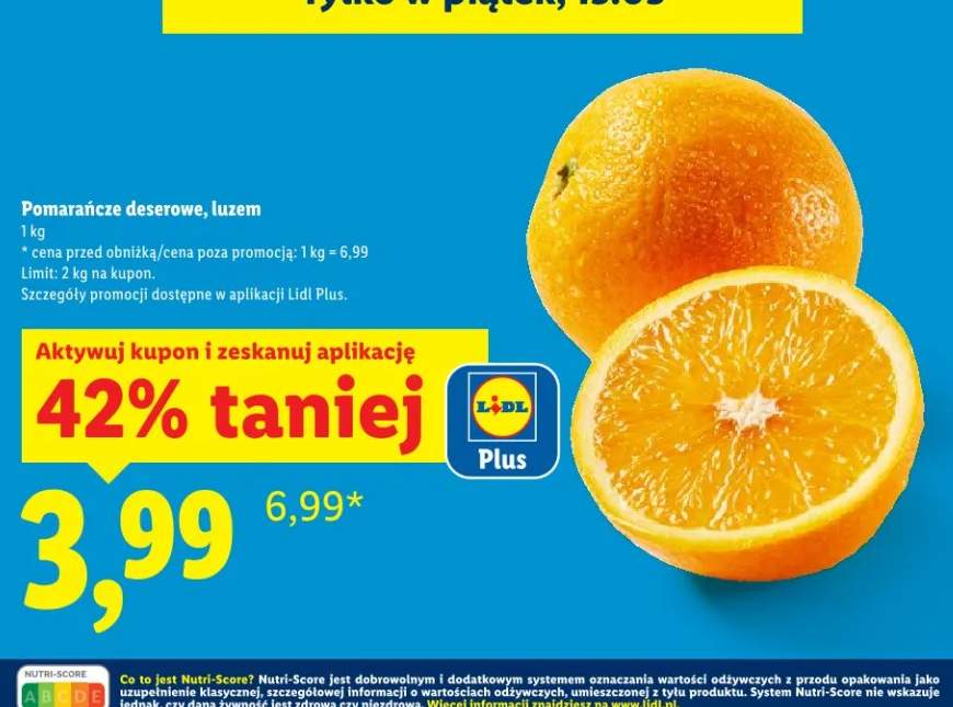 Pomarańcze deserowe, luzem