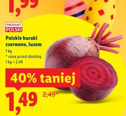 Buraki czerwone polskie luzem