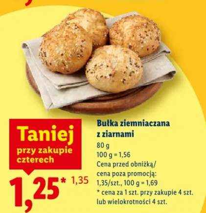 Bułka ziemniaczana z ziarnami