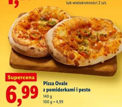 Pizza Ovale z pomidorkami i pesto