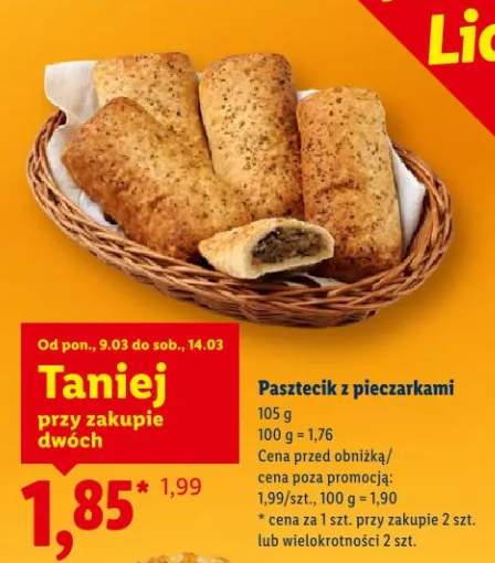 Pasztecik z pieczarkami