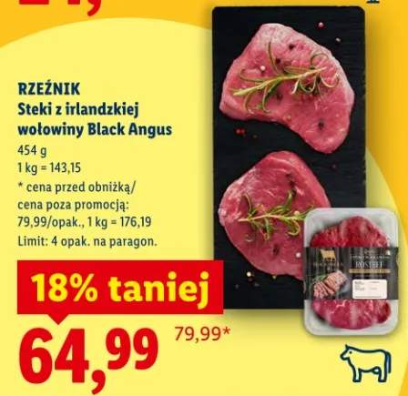 Steki z irlandzkiej wołowiny Black Angus