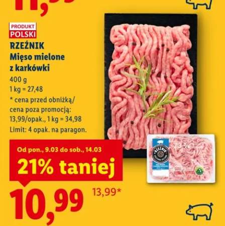 Mięso mielone z karkówki