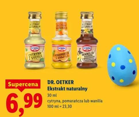 Ekstrakt naturalny cytryna, pomarańcza lub wanilia
