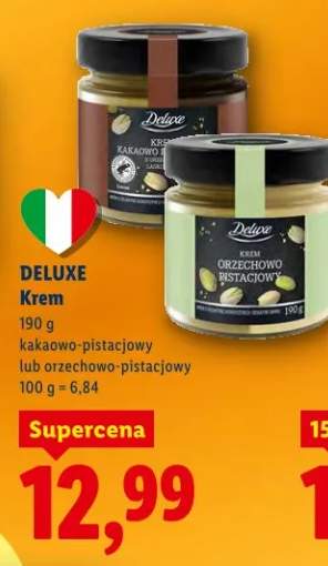 Krem kakaowo-pistacjowy lub orzechowo-pistacjowy