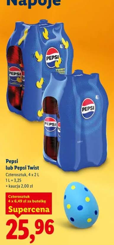 Napój Pepsi lub Pepsi Twist