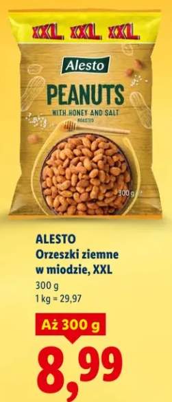 Orzeszki ziemne w miodzie, XXL