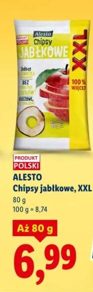Chipsy jabłkowe, XXL