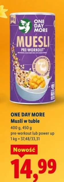 Musli w tubie pre-workout lub power up