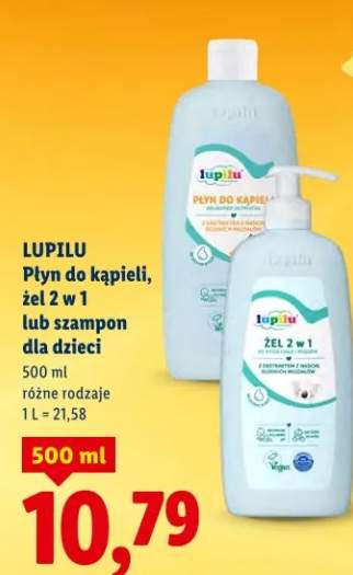 Płyn do kąpieli, żel 2 w 1 lub szampon dla dzieci