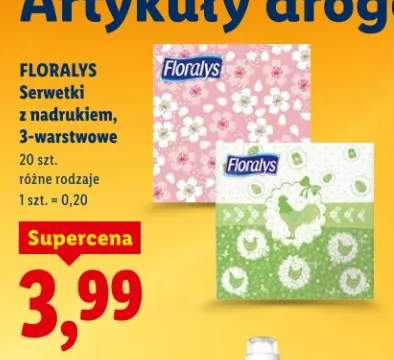 Serwetki z nadrukiem, 3-warstwowe