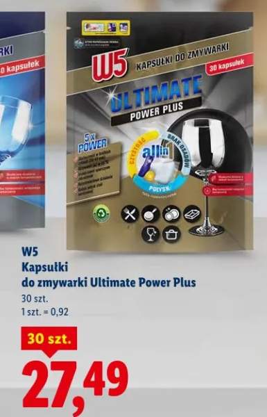 Kapsułki do zmywarki Ultimate Power Plus