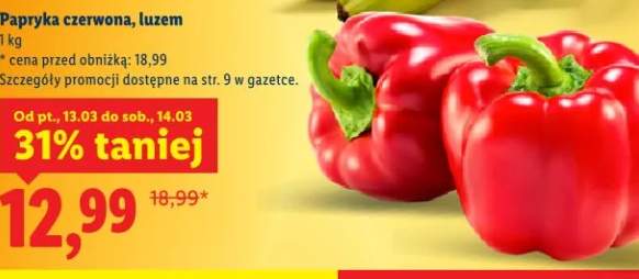 Papryka czerwona, luzem