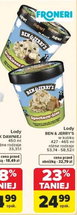 lody Ben Jerrys