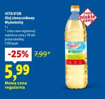 Olej słonecznikowy wyśmienity 1 l