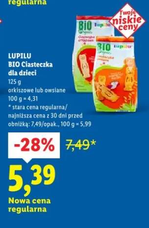 Ciasteczka dla dzieci BIO Lupilu