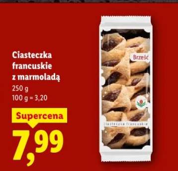 Ciasteczka francuskie z marmoladą