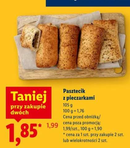 Pasztecik z pieczarkami