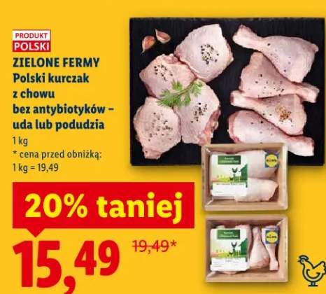 Kurczak z chowu bez antybiotyków - uda lub podudzia