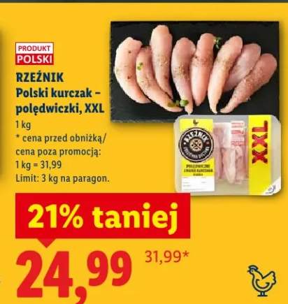 Kurczak - polędwiczki, XXL