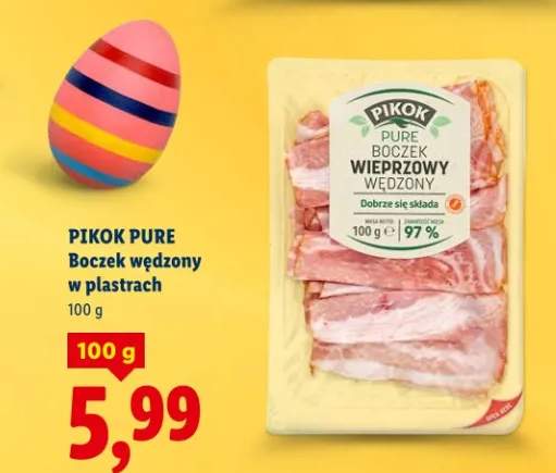 Boczek wędzony w plastrach