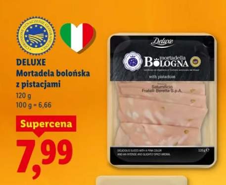 Mortadela bolońska z pistacjami