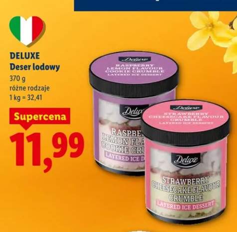 Deser lodowy różne rodzaje