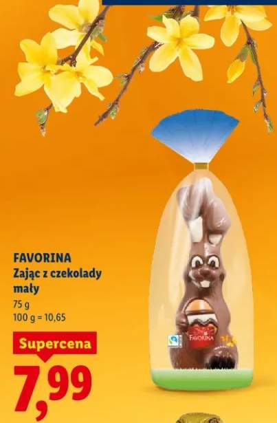 Zając z czekolady mały