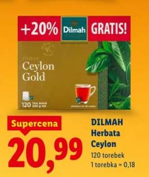 Herbata Ceylon +20% gratis