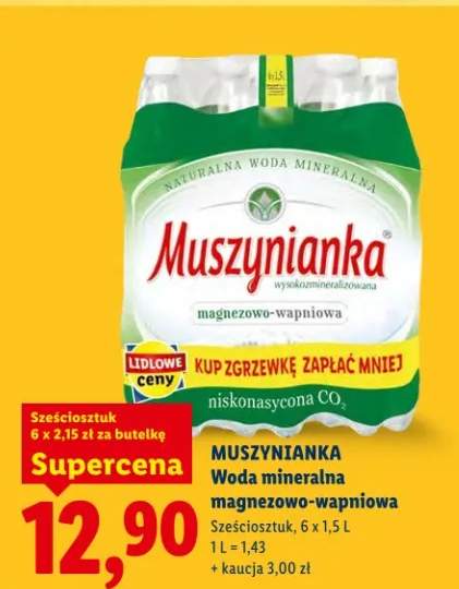 Woda mineralna magnezowo-wapniowa